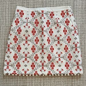 Maeve Anthropologie Nordic Skirt Women’s Size 6 Embroidered EUC